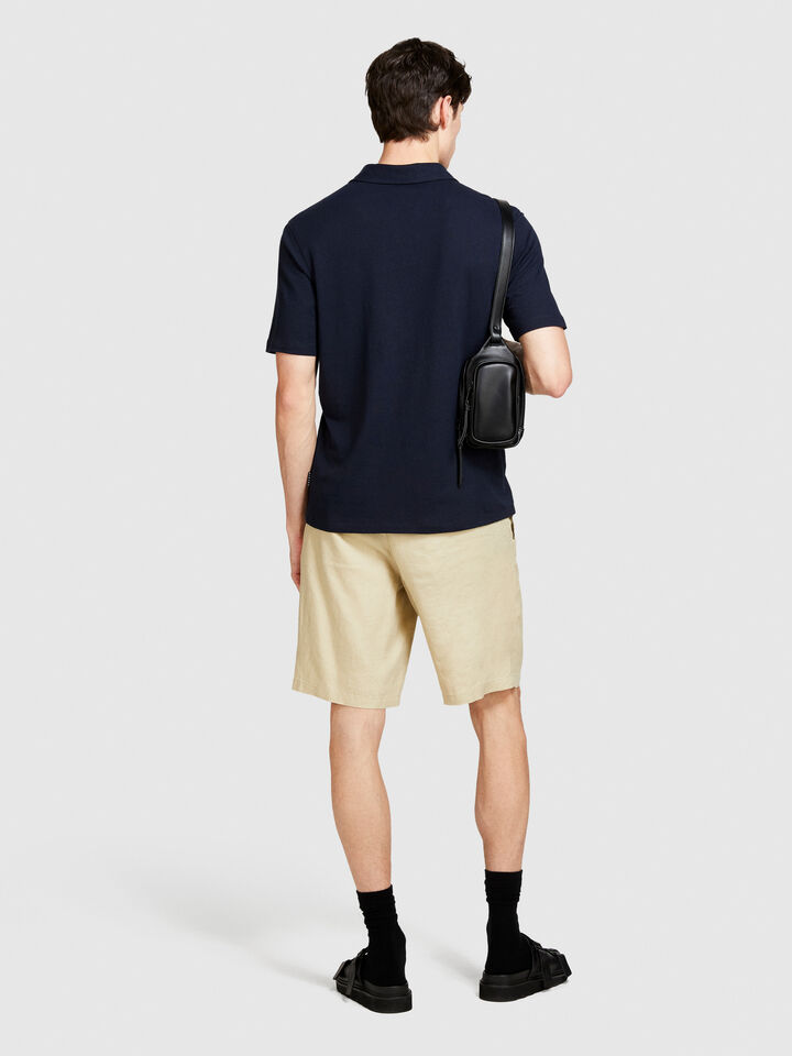 Regular fit polo - men's polos - Dark Blue | Sisley image number 3